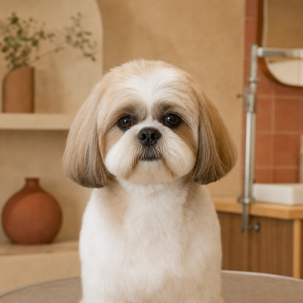 トリミング後の小型犬